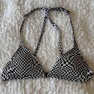 Urban Outfitters Checkered Bikini Top
